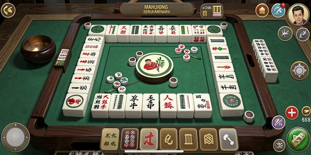 Tampilan gameplay menarik dari API288 dengan Mahjong.