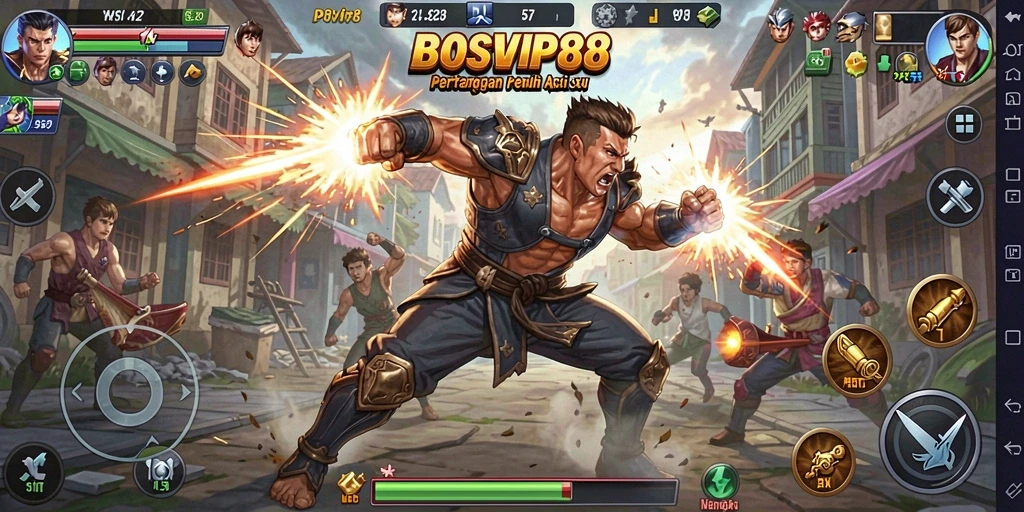Tampilan gameplay mendebarkan dari BOSVIP88 yang penuh aksi.