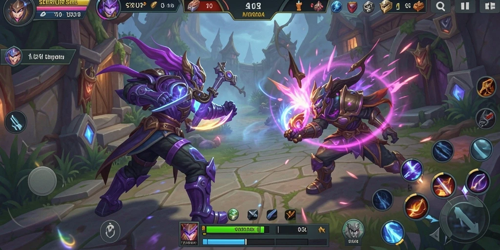 Tampilan gameplay SERURP yang mendebarkan dan penuh aksi.