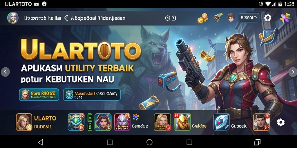 Tampilan ULARTOTO dengan interface yang sederhana dan jelas.